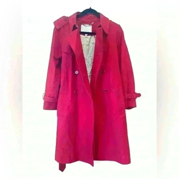 Marc Jacob’s Women’s Red Trench Coat. Size 2. - Picture 2 of 10